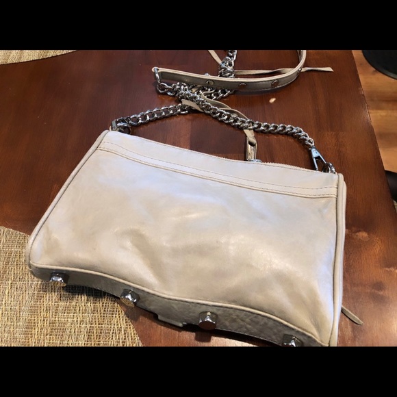 Rebecca Minkoff gray leather bag with silver hardware - Picture 6 of 8